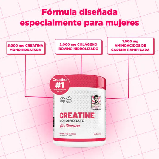 Old School Creatine Monohydrate para Mujeres