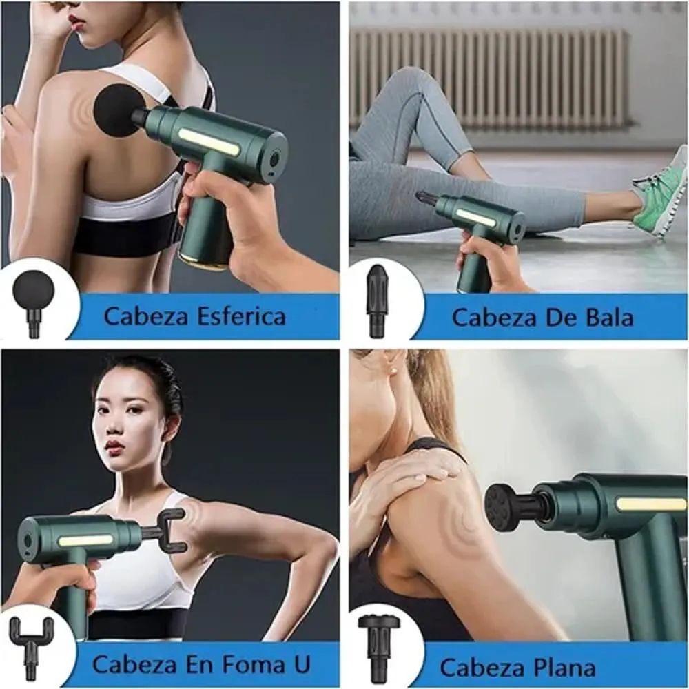 Pistola Masajeadora 4 en 1